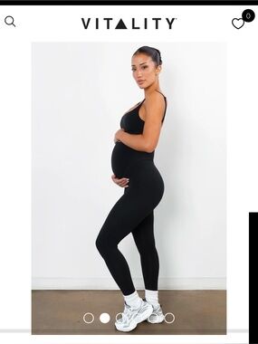 Vitality maternity leggings - black